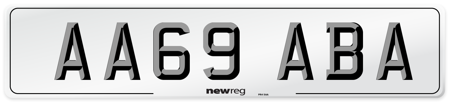 AA69 ABA Number Plate from New Reg